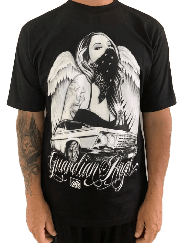 Camiseta Rap Power Guardian Angel (Preto, M)