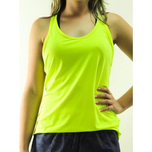 Camiseta Regata Basic Dryfit Neon - Feminina