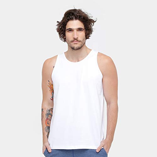 Camiseta Regata Básica Masculina Kohmar- Branca- 101