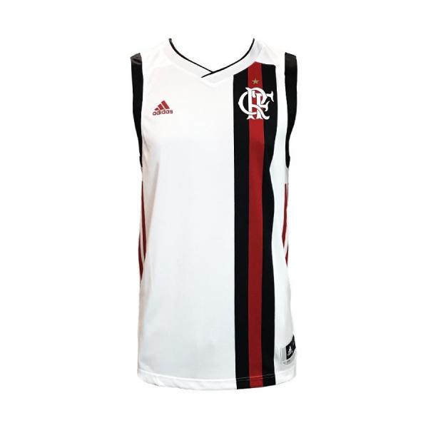 Camiseta Regata de Basquete Flamengo Adidas Branca 2017 2018 CW3273