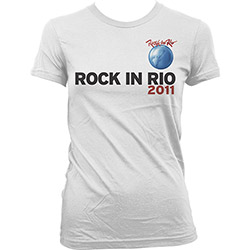 Camiseta Rock In Rio - Branca Feminina