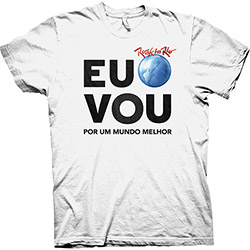 Camiseta Rock In Rio - eu Vou Branca Infantil