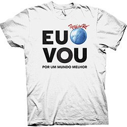 Camiseta Rock In Rio - eu Vou Branca Masculina