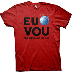 Camiseta Rock In Rio - eu Vou Vermelha Masculina