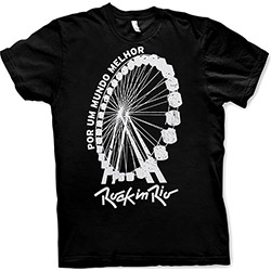 Camiseta Rock In Rio: Roda Gigante Preta Masculina - Dimona