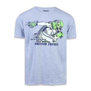 Camiseta Seattle Seahawks Nfl Mescla Cinza New Era - Cinza - G