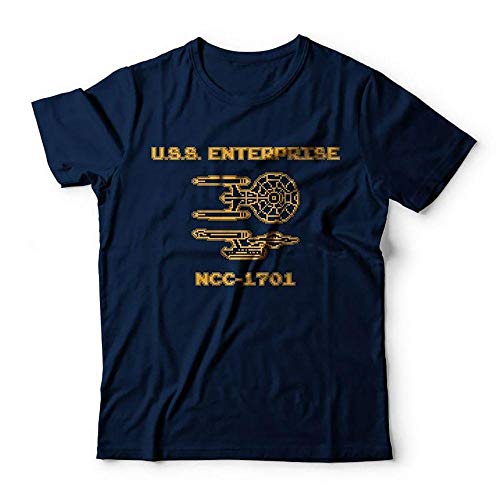 Camiseta Star Trek Enterprise 8 Bits