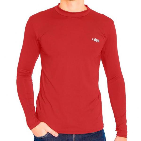 Camiseta Térmica Manga Longa Masculina Vermelho - Mprotect