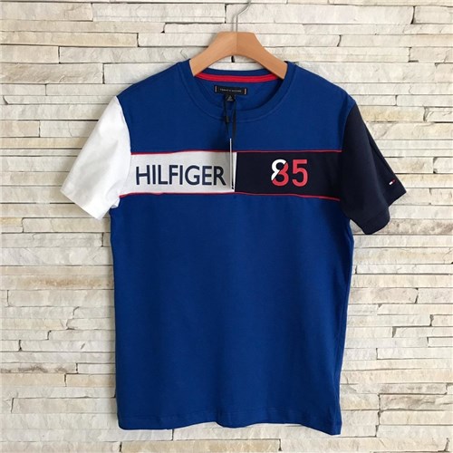 Camiseta Tommy Hilfiger 85 (Azul, P)