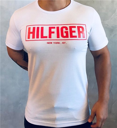 Camiseta Tommy Hilfiger (Branco, P)