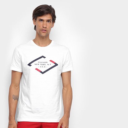 Camiseta Tommy Hilfiger Estampada Masculina