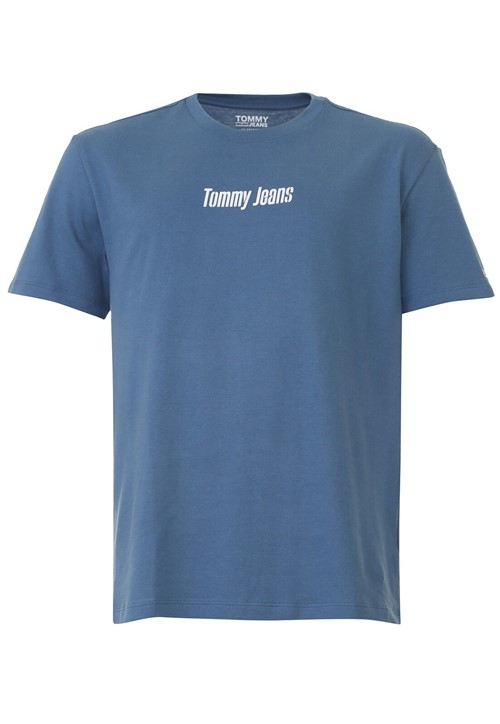 Camiseta Tommy Hilfiger Lettering Azul - Azul - Masculino - AlgodÃ£o - Dafiti