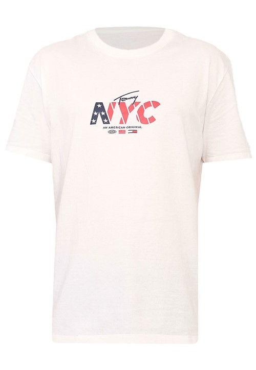 Camiseta Tommy Hilfiger NYC Off-White - Kanui