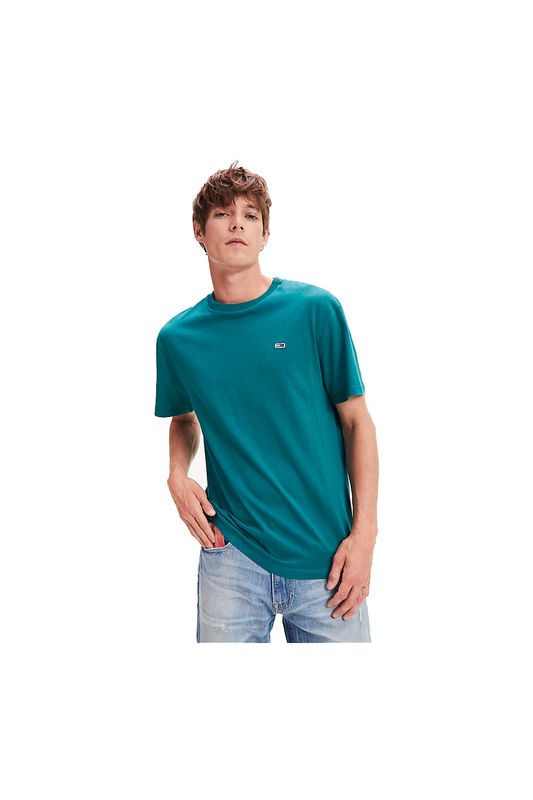 Camiseta Tommy Jeans Básica Verde Tam. M