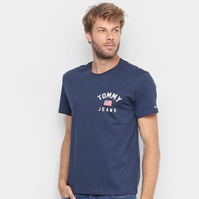Camiseta Tommy Jeans Logo Vintage Masculina