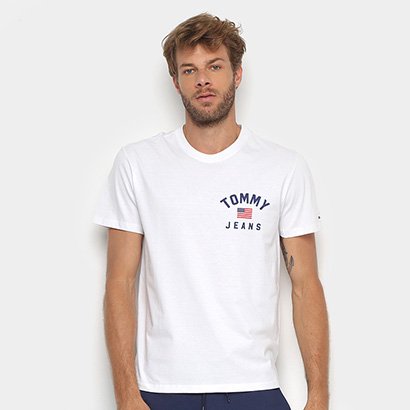 Camiseta Tommy Jeans Logo Vintage Masculina