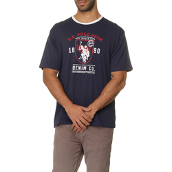 Camiseta U.S. Polo Estampa com Bordado