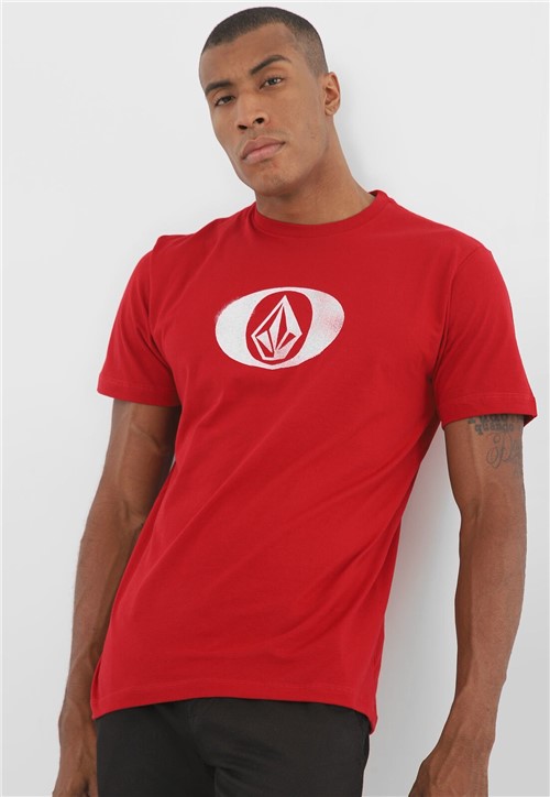 Camiseta Volcom Eliptical Vermelha