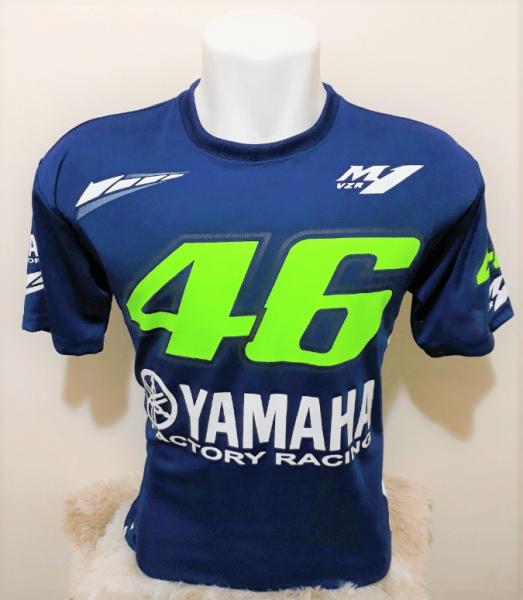 Camiseta Yamaha Valentino Rossi VR 46 Moto GP Dry Fit Azul C3A