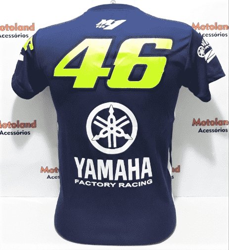 Tudo sobre 'Camiseta Yamaha Valentino Rossi VR 46 Moto GP Dry Fit Azul C3A'