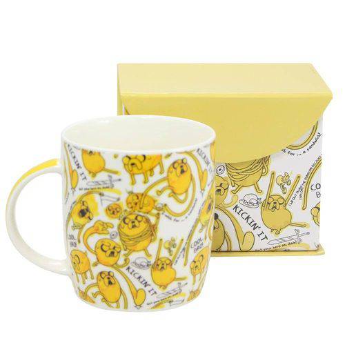 Caneca Bone China 320ml - Jake - Hora de Aventura