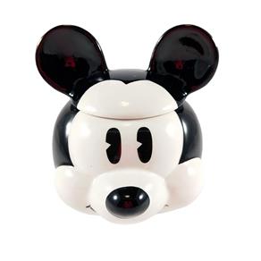 Caneca com Tampa Mickey de Porcelana