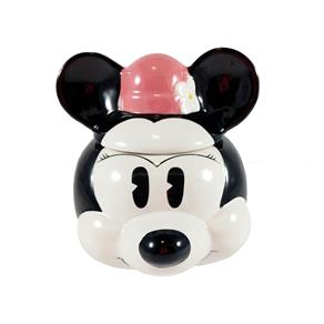 Caneca com Tampa Minnie de Porcelana