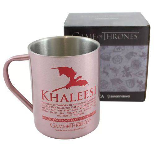 Caneca de Aço Khaleesi - Game Of Thrones