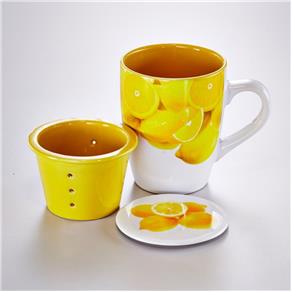 Caneca de Porcelana com Infusor - Rojemac 1149