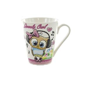 Caneca de Porcelana Coruja 310 Ml - Única