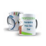 Caneca De Porcelana Personalizada 325ml Professora_parabens