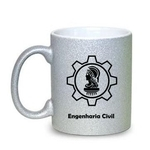 Caneca de Porcelana Prata Engenharia Civil