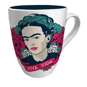 Caneca Frida Kahlo Viva La Vida - BRANCO