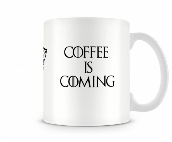 Caneca Game Of Thrones Coffee Is Coming - Artgeek