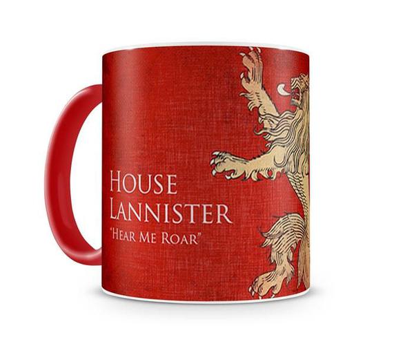 Caneca Game Of Thrones Lannister Color Red - Artgeek