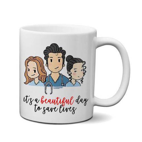 Caneca Grey's Anatomy - It's a Beautiful Day To Save Lives