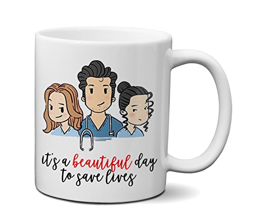 Caneca Grey's Anatomy - It's a Beautiful Day To Save Lives