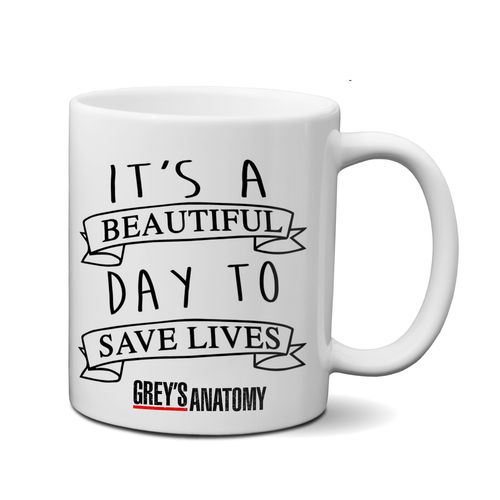 Caneca Grey's Anatomy - It's Beautiful Day To Save Lives