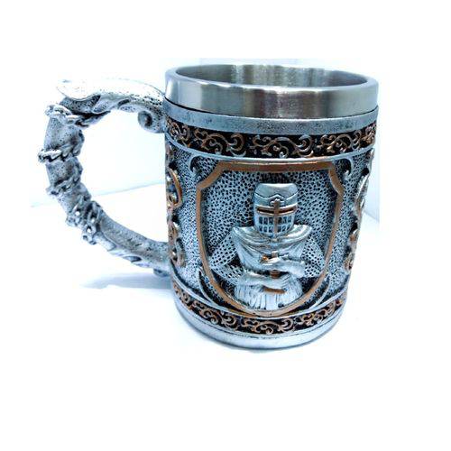 Tudo sobre 'Caneca Medieval Cavaleiro Templário Coleção Presente Mug 3D'
