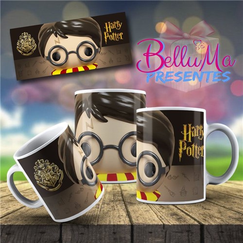 Caneca Personalizada 3D Harry Potter