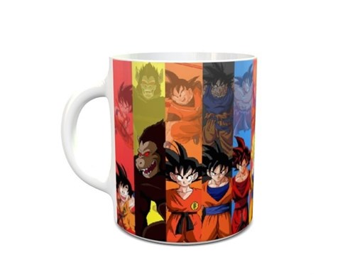 Caneca Personalizada Dragon Ball Goku Fases