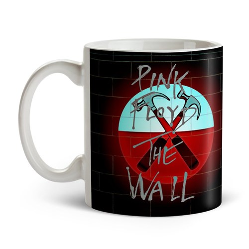 Caneca Pink Floyd The Wall (Branco, 325ml)