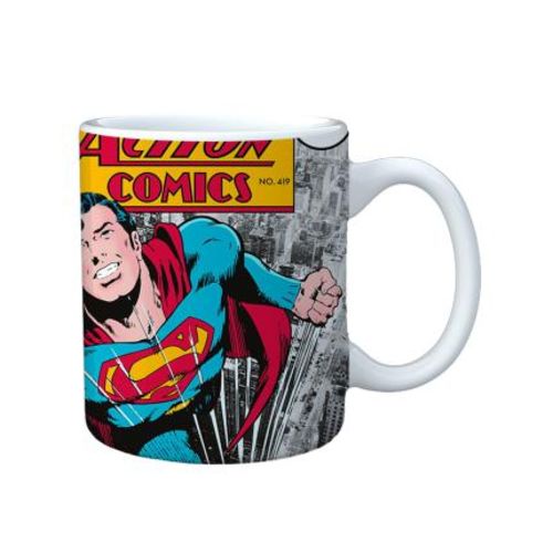 Caneca Porcelana Dc Superman Action Comics 300Ml
