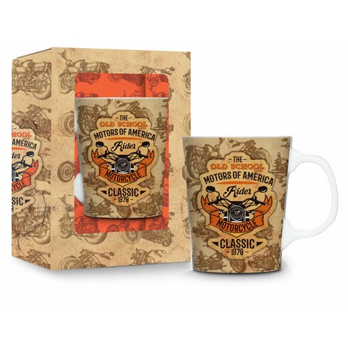 Caneca Porcelana Premium - Motorcycle