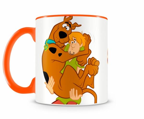 Caneca Scooby Doo e Salsicha III Laranja - Artgeek