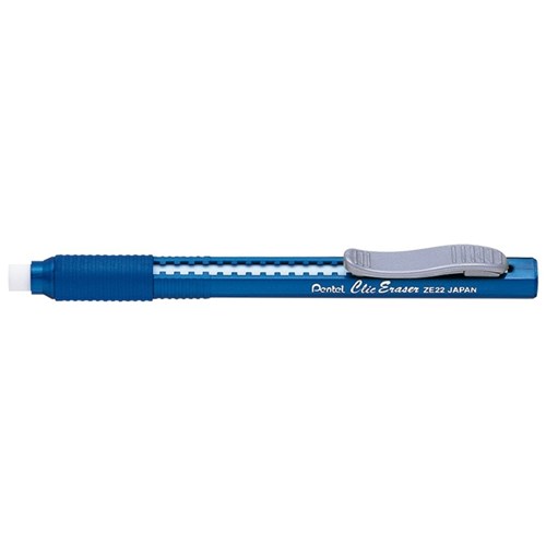 Caneta Borracha Clic Eraser (Pentel) (Azul)