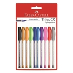 Caneta Esferografica 1.0 Trilux Colors Com 10 Faber Castell