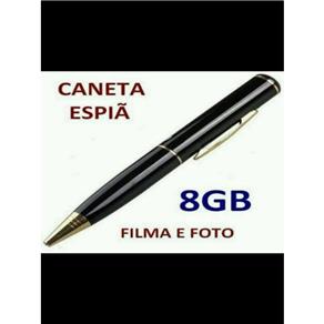 Caneta Espiã Micro Câmera Filmadora Espião Filma e Tira Fotos com 8 GB DE MEMÓRIA INTERNA