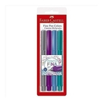 Caneta Fine Pen Colors Faber Castell - Com 4 Cores