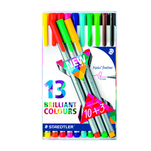 Tudo sobre 'Caneta Fineliner Brilliant Colours 13 Unids Staedtler'